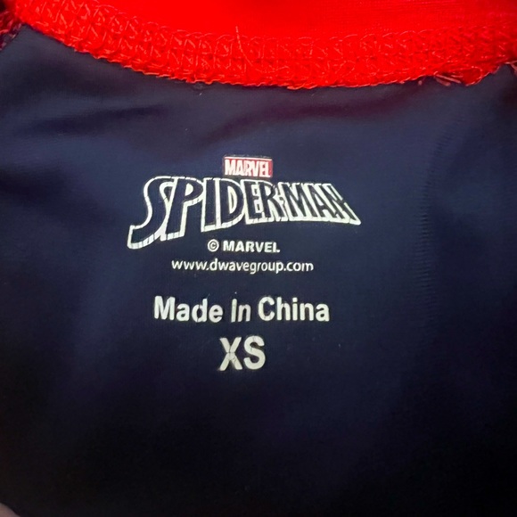 Spider-Man Swim Trunks Rash Guard Kids Boys Size XS - Picture 3 of 4